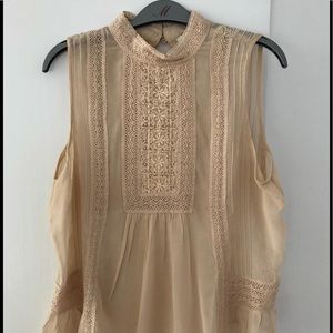 Very nice Joie top, pinkish tan color